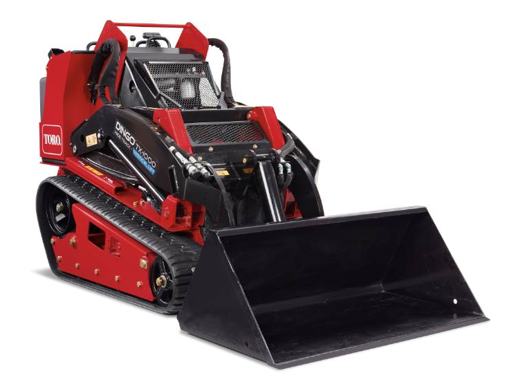 Toro introduces the Dingo® TX 1000 to use at the paving site with over 20 attachments for pavement maintenance or a bucket for carrying mix.