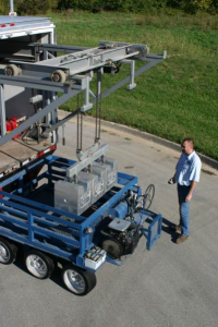 The calibration test cart with test weights