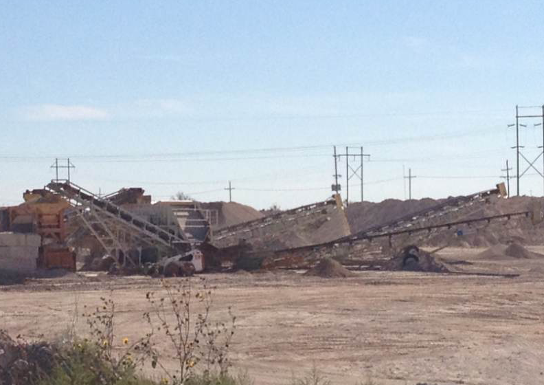Ramirez’s processing plant manufactures several grades of aggregate material.