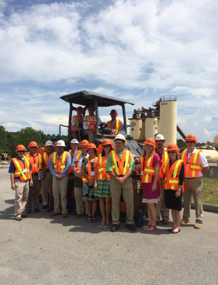 In August 2014, SCAPA Executive Director Ashley Rockwell Batson participated in the Duncan asphalt plant tour.