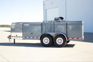 The service and lube trailer (SLT) from Thunder Creek Equipment has a new chassis, new front-end design and additional upgrades to give contractors optimized fleet management options.