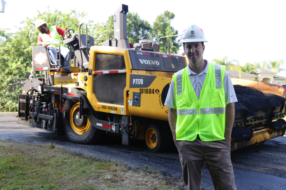 Dan Maitland is the equipment operations manager for Ajax Paving Industries, and he’s pleased to get the mill and overlay done efficiently.