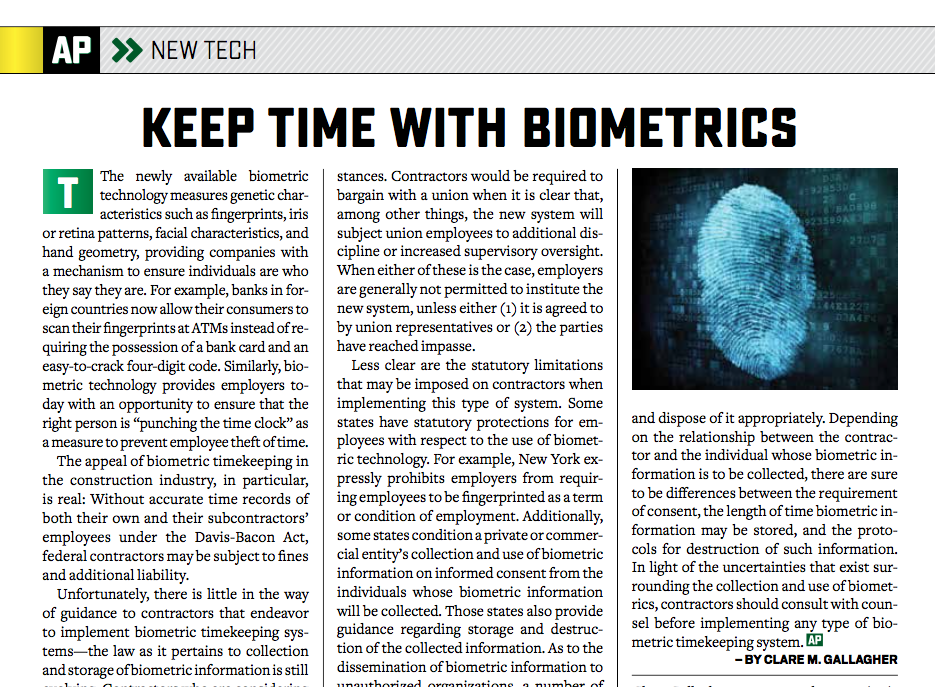 biometric timekeeping