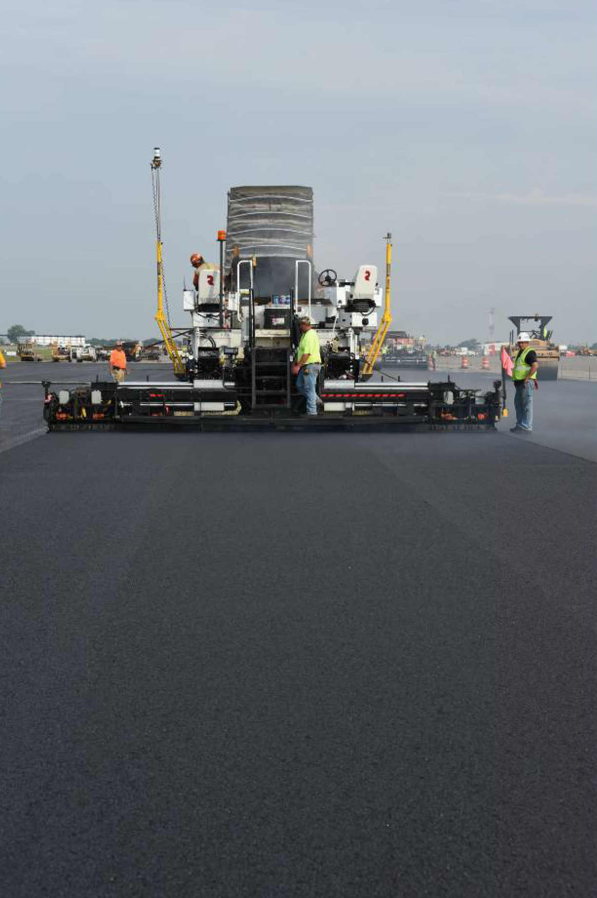 The Buffalo Niagara International Airport for the City of Buffalo, New York, received a new surface course for the entire runway, which measures 5,412 by 150 feet.