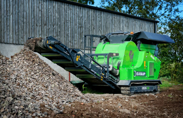 The Bison 120 jaw crusher from EvoQuip is one of the company’s crushers designed to get the job done in confined job spaces. Photo courtesy Terex EvoQuip.