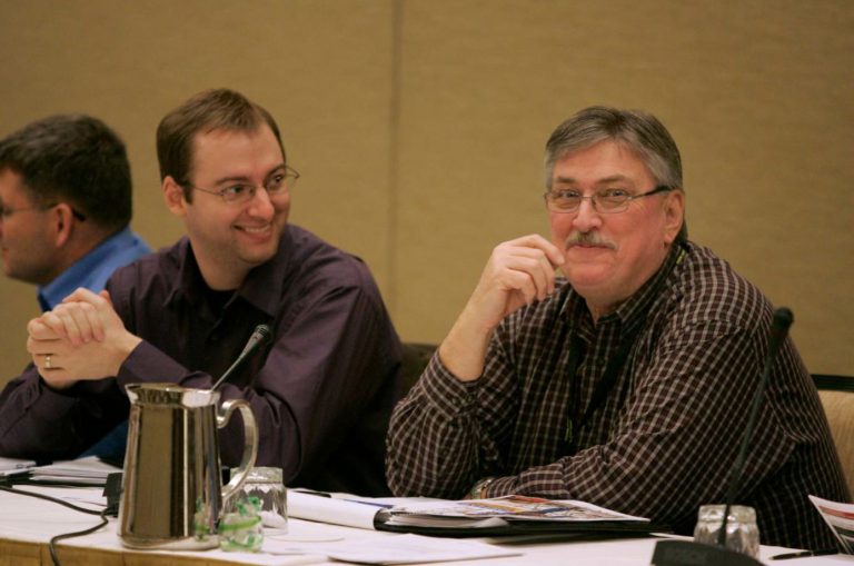 Patrick at a committee meeting during NAPA’s Annual Meeting.