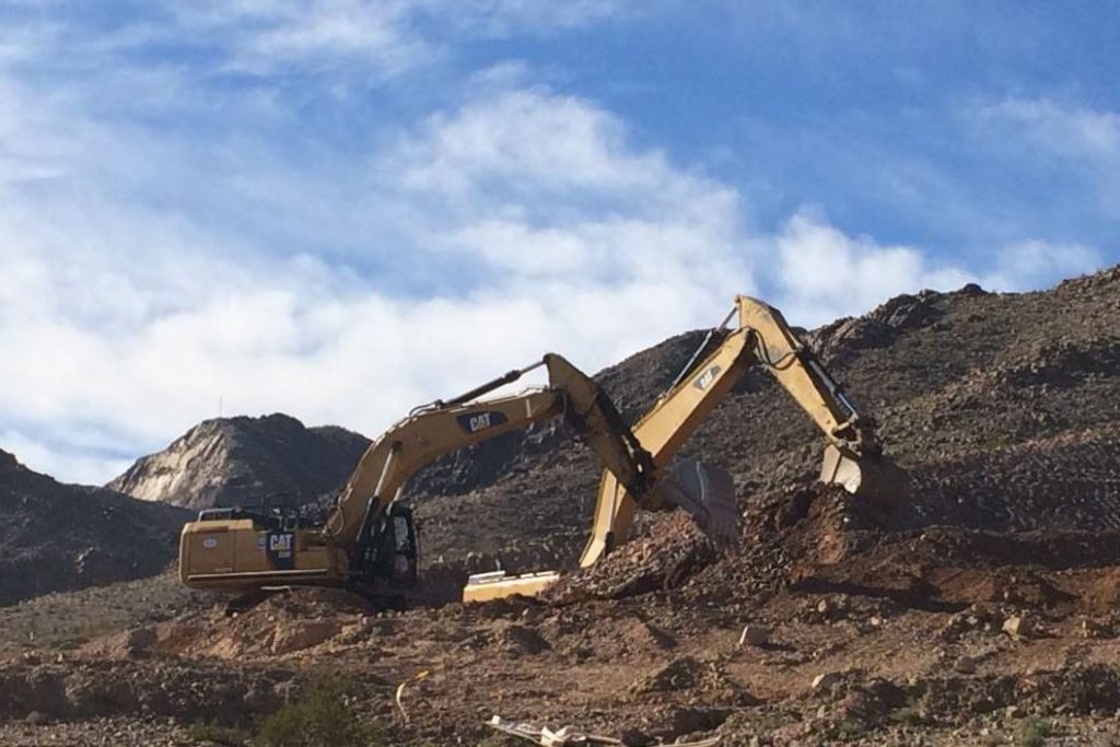 The first section of I-11 required 8.2 million cubic yards of excavation.