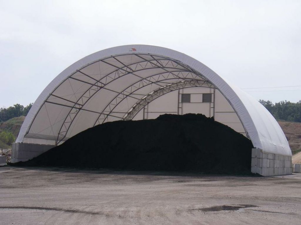 Moisture is a common problem many companies run into when storing RAP and RAS piles, and that is why it is so important for these materials to be stored in a spacious, dry and climate-controlled space