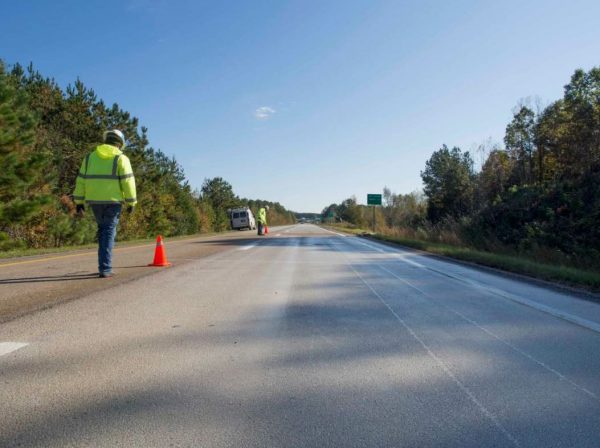 The test section where the Delta Mist’s performance will be monitored over the life of the 2018 Test Track cycle is 16 feet wide and 75 feet long. The team will continue to check the complex modulus and complex viscosity of the extracted binder. All photos courtesy NCAT.